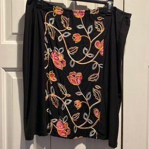 NWOT.  Bleeker & McDougal Embroidered Skirt